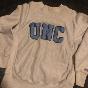 Vintage UNC Reverse Weave Hoodie Size Large